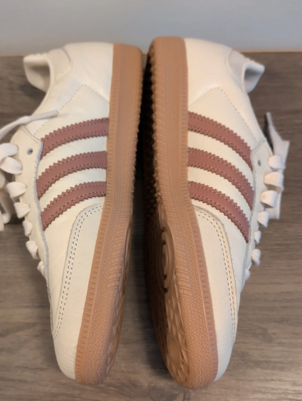 adidas Samba Women's Sneakers in Cream and Dusty Pink